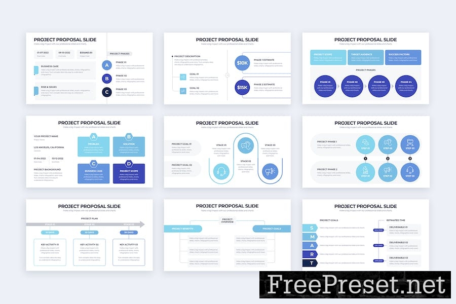 Project Proposal Google Slides Infographics SY3WYQX