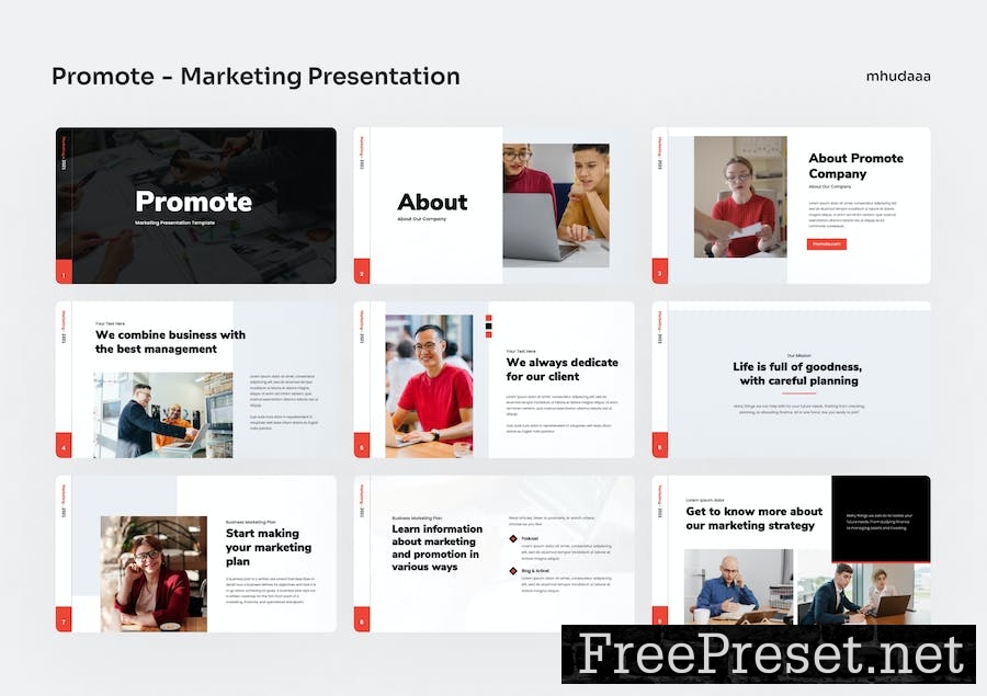 Promote - Marketing Google Slides Presentation CU9DYK7