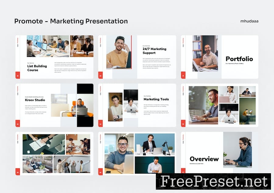 Promote - Marketing Google Slides Presentation CU9DYK7