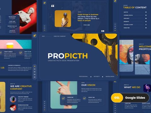 Propitch - Picth Deck Google Slides Template HVRDU8B