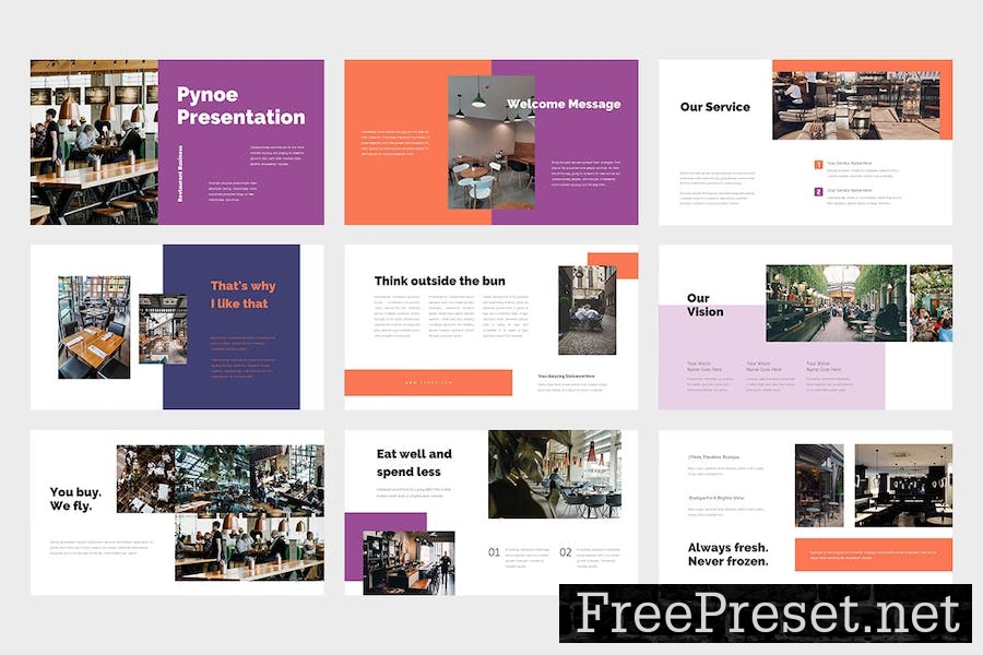 Pynoe : Restaurant Business Google Slides Template LLHC6H3