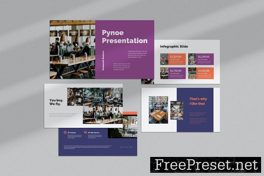 Pynoe : Restaurant Business Google Slides Template LLHC6H3