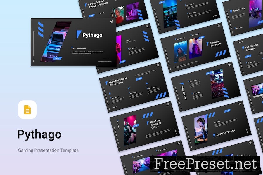 Pythago - Gaming Google Slides Template JFLS6CD