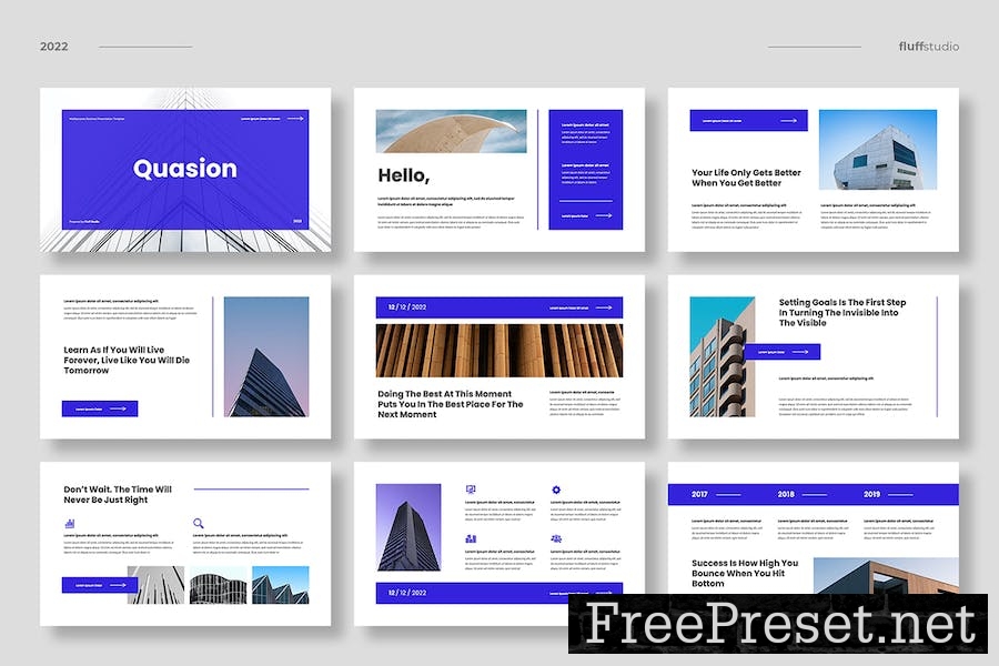 Quasion - Minimalist Google Slides Template X2Z8WW8