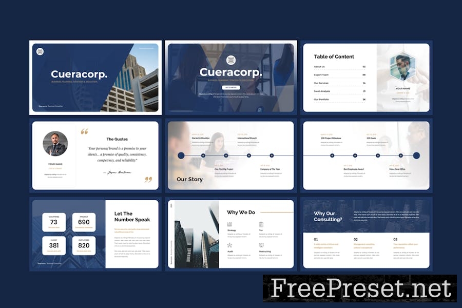 Queracorp - Business Google Slides Template VS2BV5K