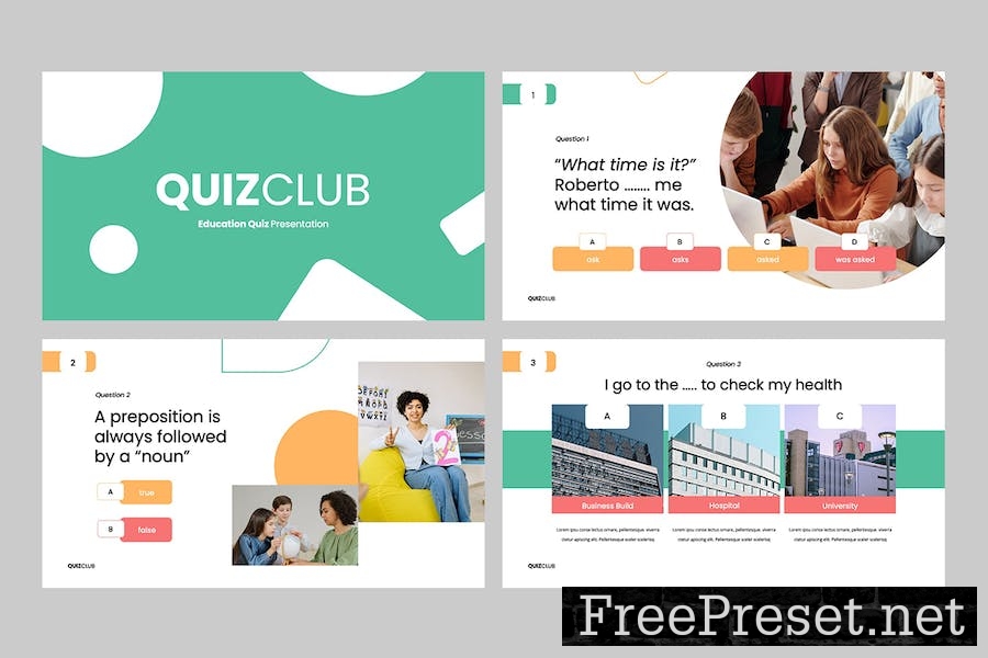 QUIZCLUB - Education Quiz Google Slides 6ZYQHCM