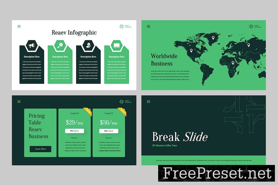 RAEV - Pitch Deck Google Slides Template