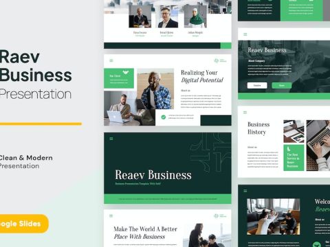 RAEV - Pitch Deck Google Slides Template