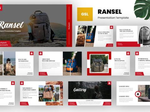 Ransel - Bag Google Slides Template V3M5ZBF