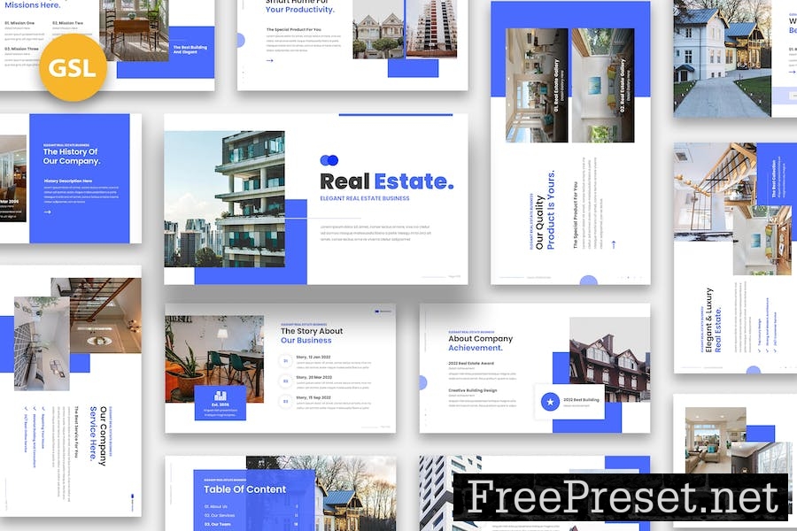 Real Estate Google Slides WSXZR3T