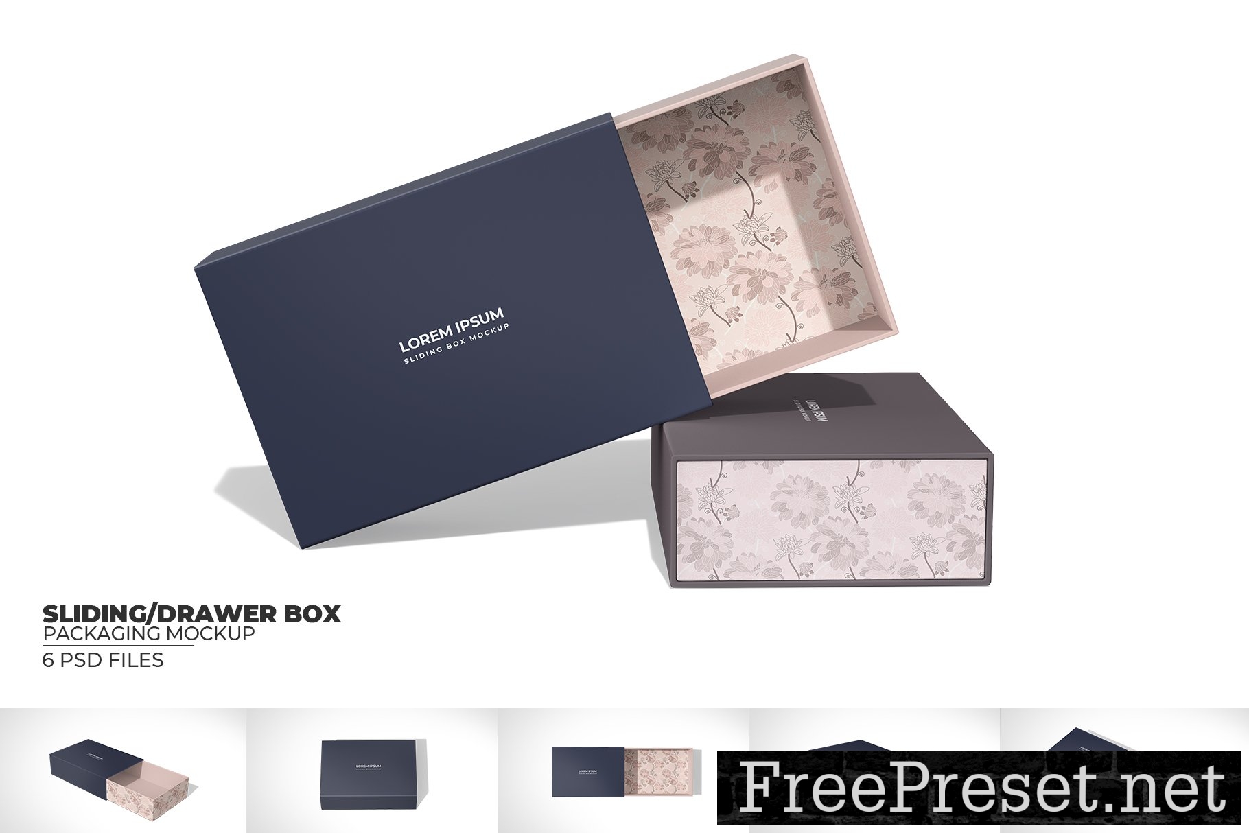 Rectangular Sliding Box Mockup 10273797