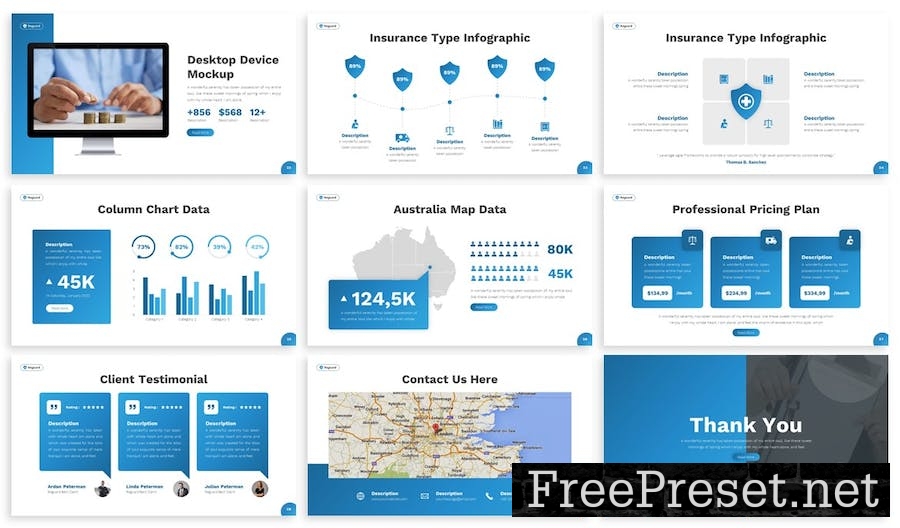 Reguard - Insurance Google Slide Template RAXZFM3