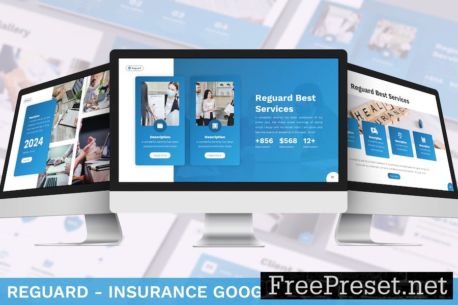 Reguard - Insurance Google Slide Template RAXZFM3