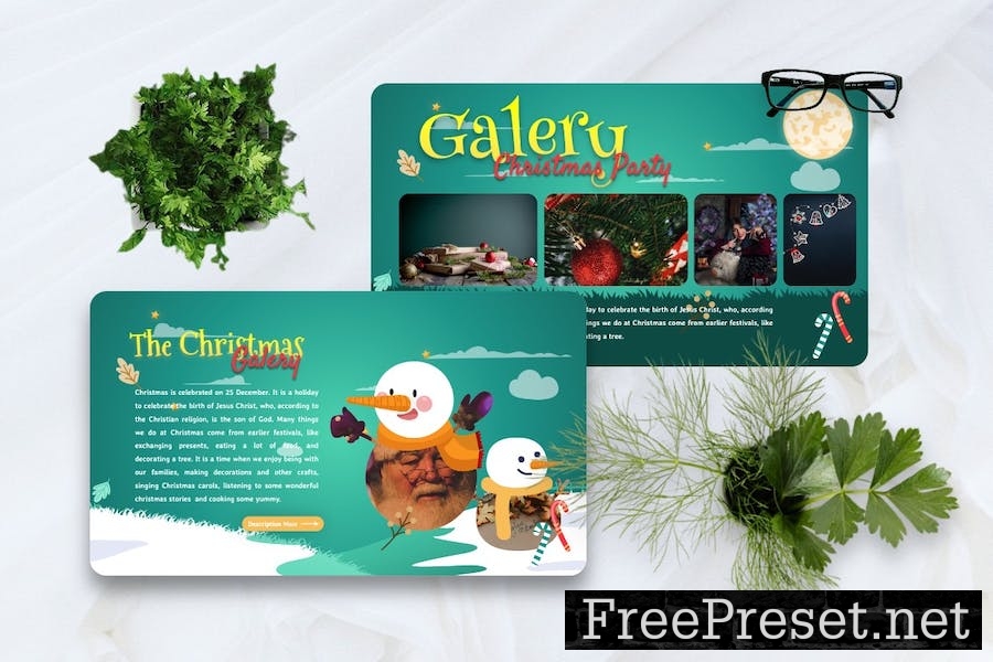 Rehood - Christmas Party Googleslide Template EN82XFK