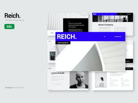 Reich Portfolio Presentation Google Slide PZKD4HQ