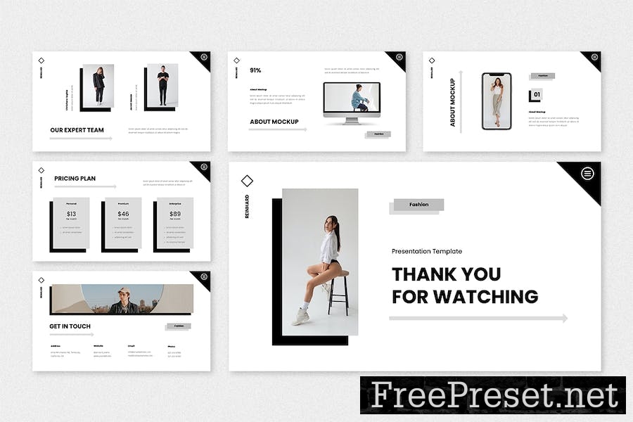 Reinhard - Fashion Google Slides Template CTXMPCD