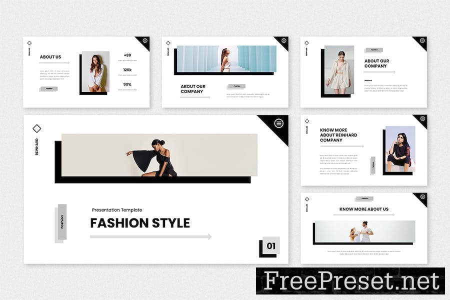 Reinhard - Fashion Google Slides Template CTXMPCD