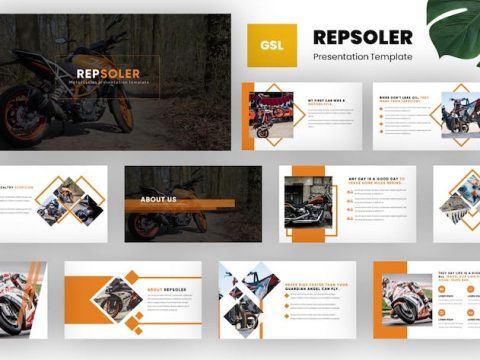 Repsoler Motorcycle Racing Google Slides Template Z4E3R6H