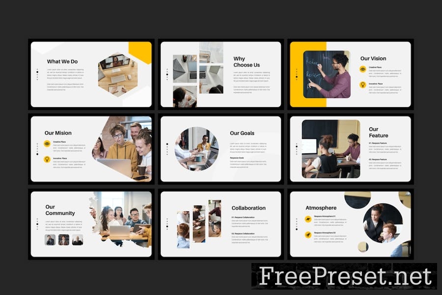 Respace - Coworking Space Google Slides Template