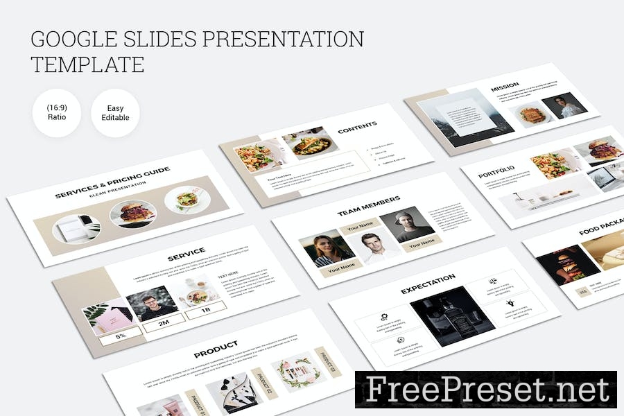 Restaurant And Food Google Slides Presentation H9BRE4R