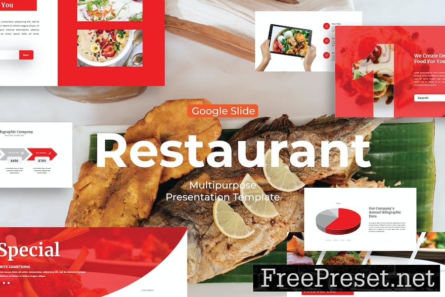 Restaurant - Google Slide Template JY6JPUC