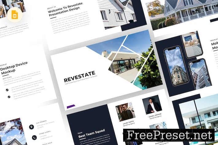 Revastate - Real Estate Google Slides Template 9CG94RB