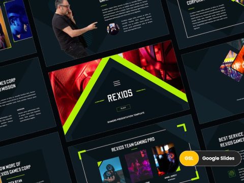 Rexios - Gaming Business Google Slides Template NBBW2Z3