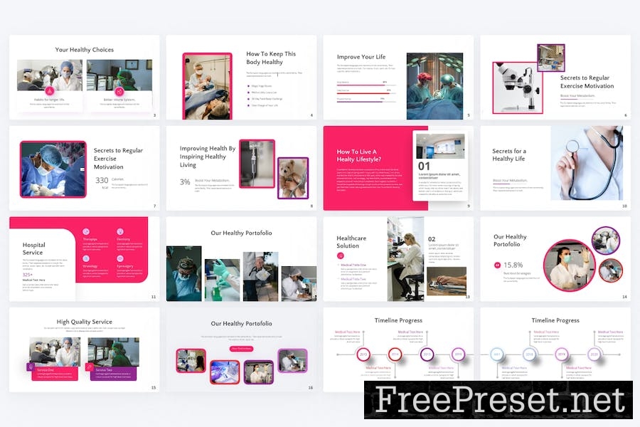 Rheumatism Pink Creative Medical Google Slides R62UGSR