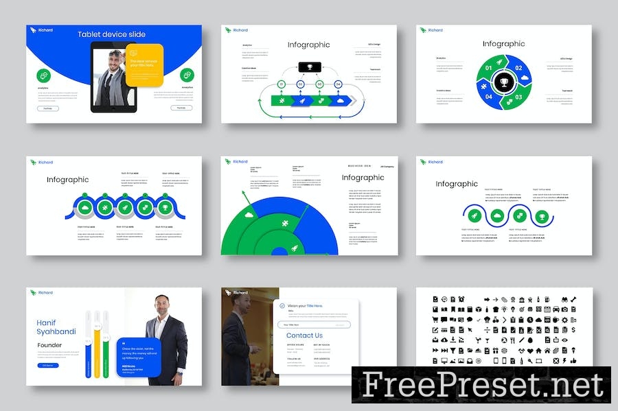 Richard - Business Google Slide Template J4PGZ8B