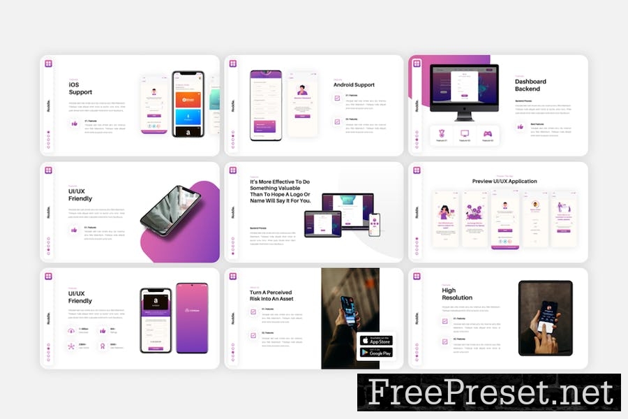 Roddle - Mobile App & SAAS Google Slides Template 2FREBFT