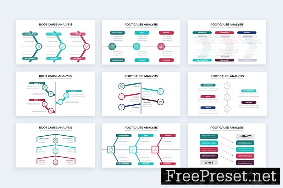 Root Cause Analysis Google Slides Infographics HAKK8E5