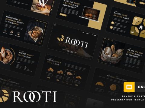 ROOTI - Bakery & Pastry Google Slides Template XKU8H7M