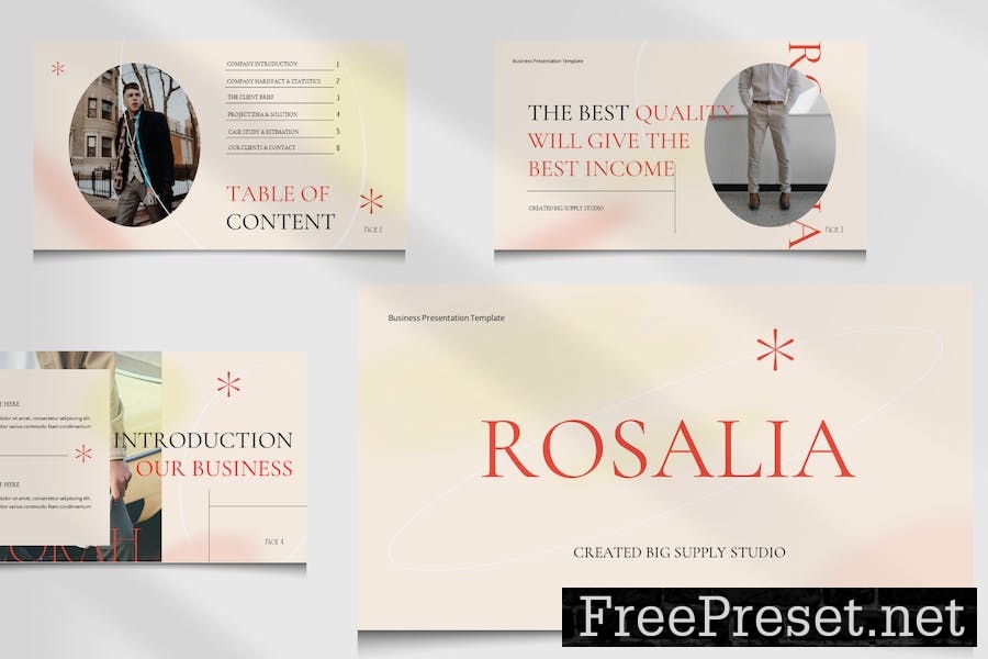 Rosalia GoogleSlide Business Proposal Presentation P7SZH67