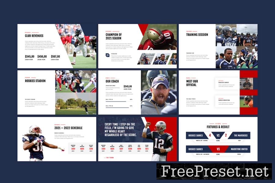 Roskies - American Football Google Slides Template GWX4UFJ