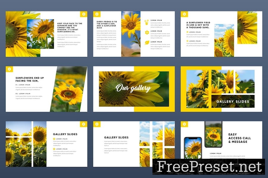 Rosunle Minimalism Tropical Google Slides Template