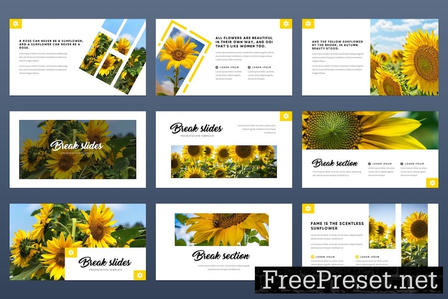 Rosunle Minimalism Tropical Google Slides Template