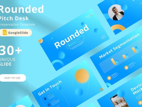 Rounded Google Slide Pitch Deck Presentation BGE8XQS