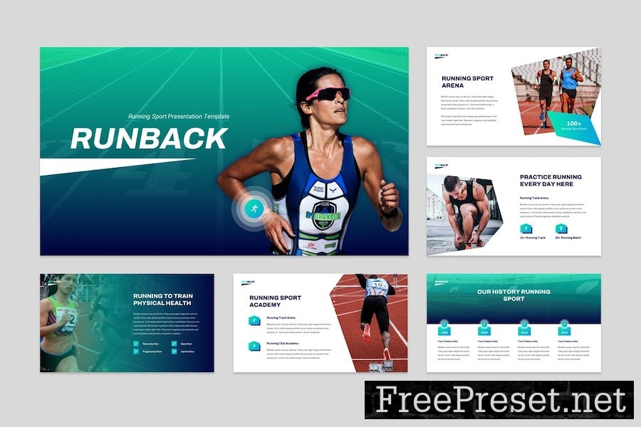 Runback - Running Athletic Sport Google Slides U7BNP36