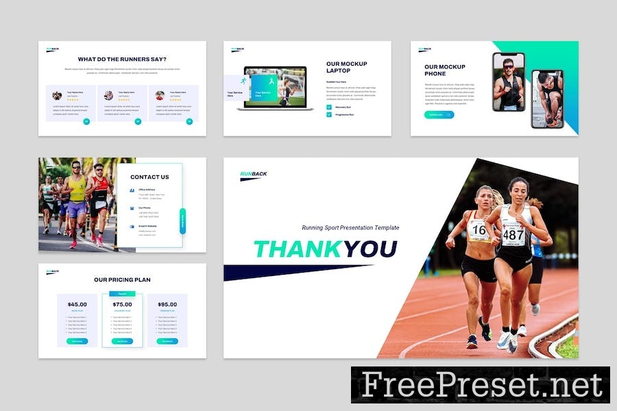 Runback - Running Athletic Sport Google Slides U7BNP36