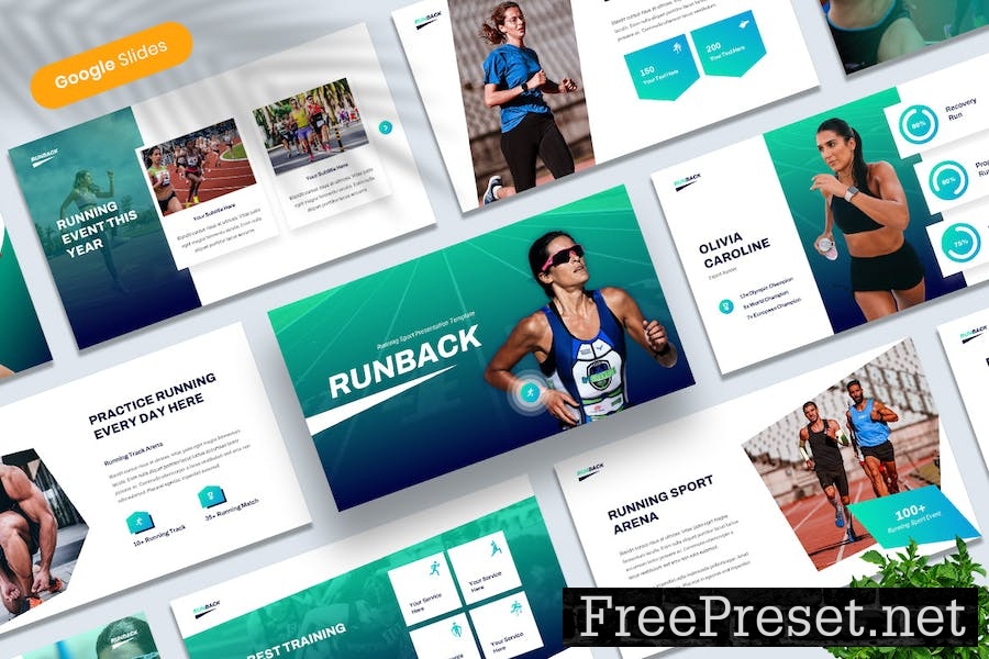 Runback - Running Athletic Sport Google Slides U7BNP36