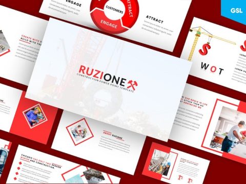 Ruzione - Construction Google Slides Template AWBT6MA