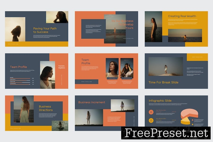 Ryzona - Business Lookbook Google Slides Template LVWM8KL