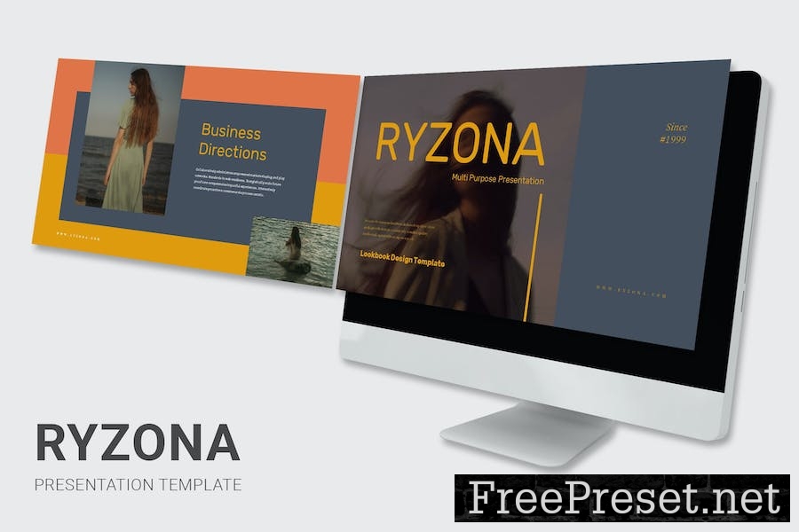 Ryzona - Business Lookbook Google Slides Template LVWM8KL