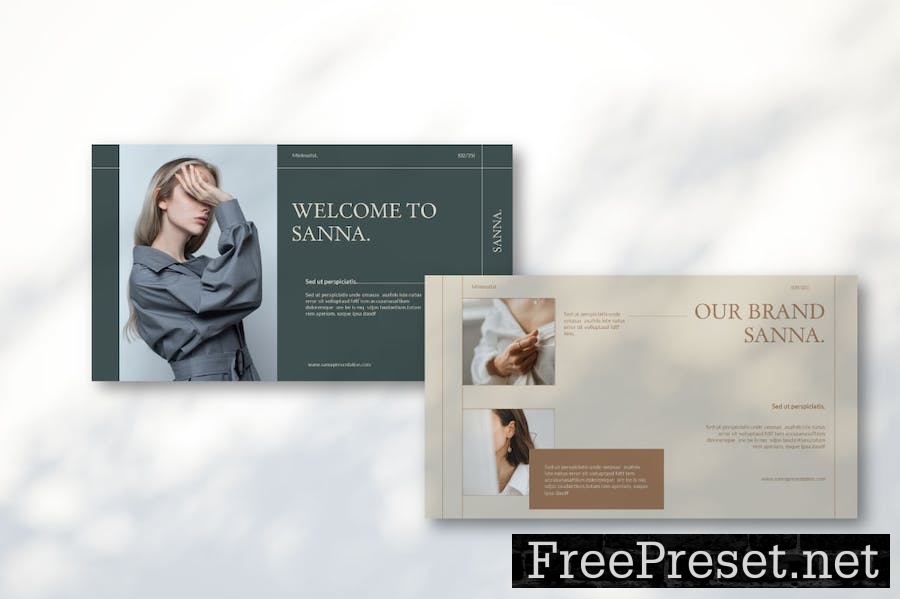 Sanna Fashion Google Slides Template VXKJPSL