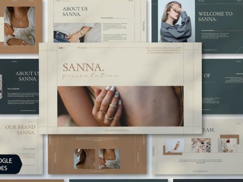 Sanna Fashion Google Slides Template VXKJPSL