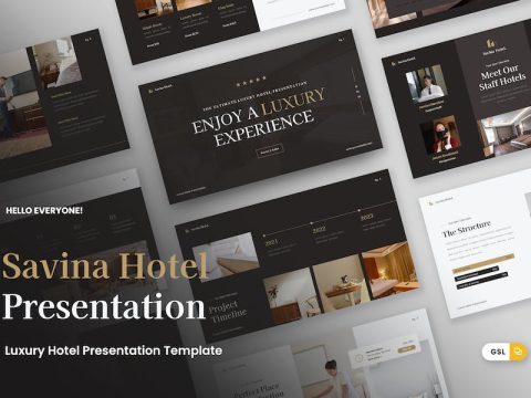 Savina - Luxury Hotel Google Slides Template LUAVZ4X