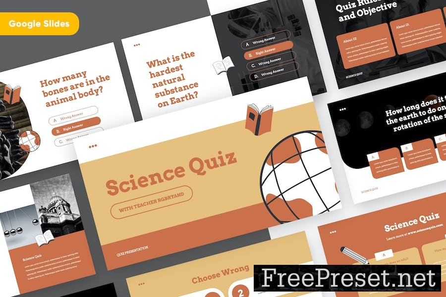 SCIENCE - Education Quiz Google Slides 7FJ47GH