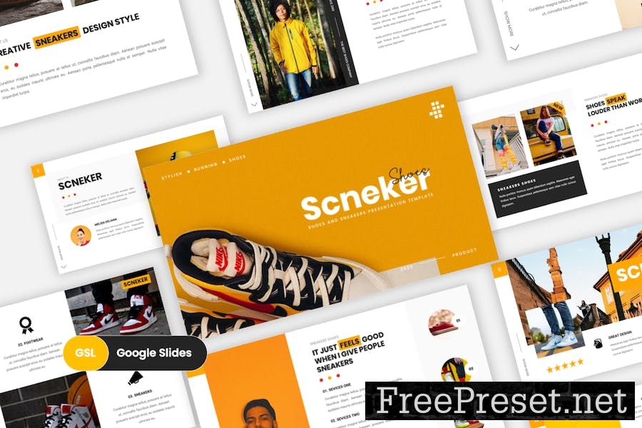 Scneker - Shoes And Sneakers Google Slides 3YPPFVP