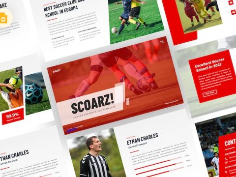 Scoarz - Soccer Google Slides Template XE3N89E