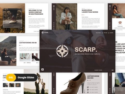 Scrap - Leather Shoes Google Slides Template YWVHB6A